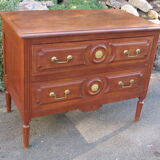 Parisian jumping chest of drawers, 2 drawers, Louis XVI style