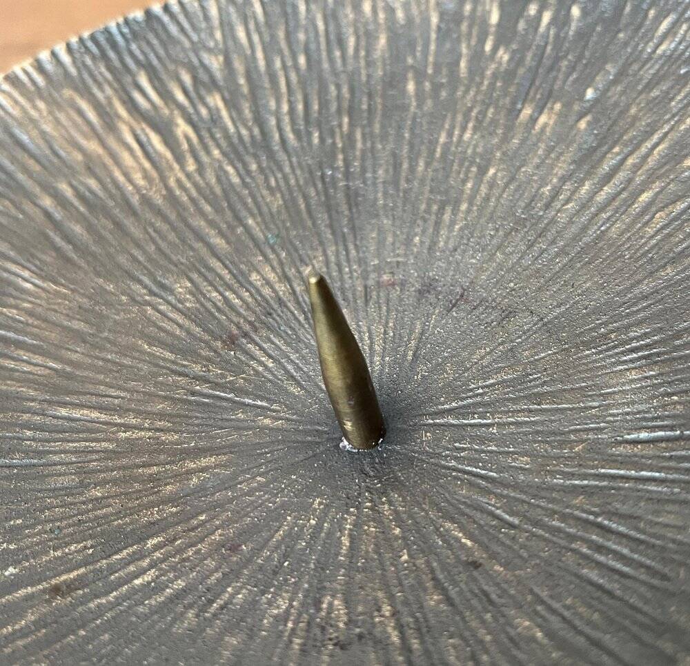 Brutalist Bronze Candle Holder Mid-Century, 1960s