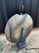Ceramic lamp base - Vintage Raku grey/black