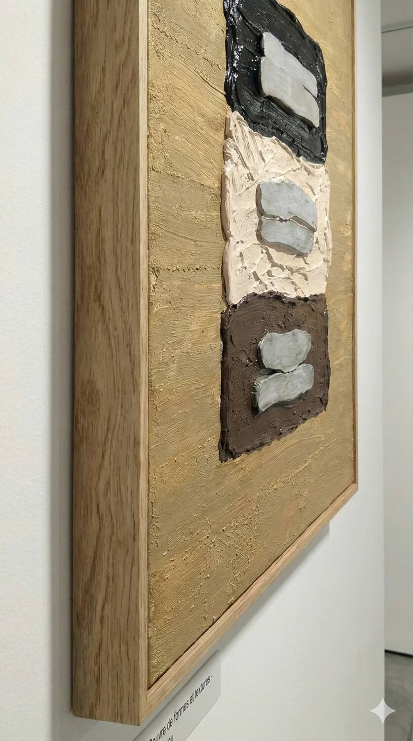 Silver Memory - Contemporary Textured Canvas Painting