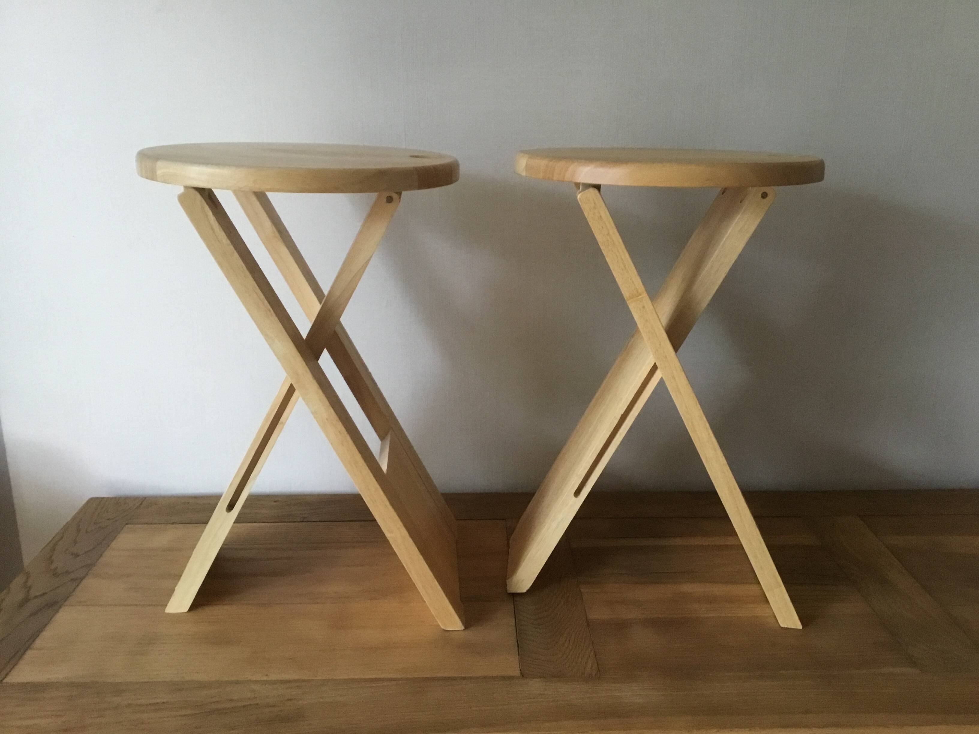 Suzi folding stools by Adrian Reed
