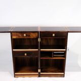 Captain´s Bar Made In Rosewood With wheels by Dyrlund From 1960s
