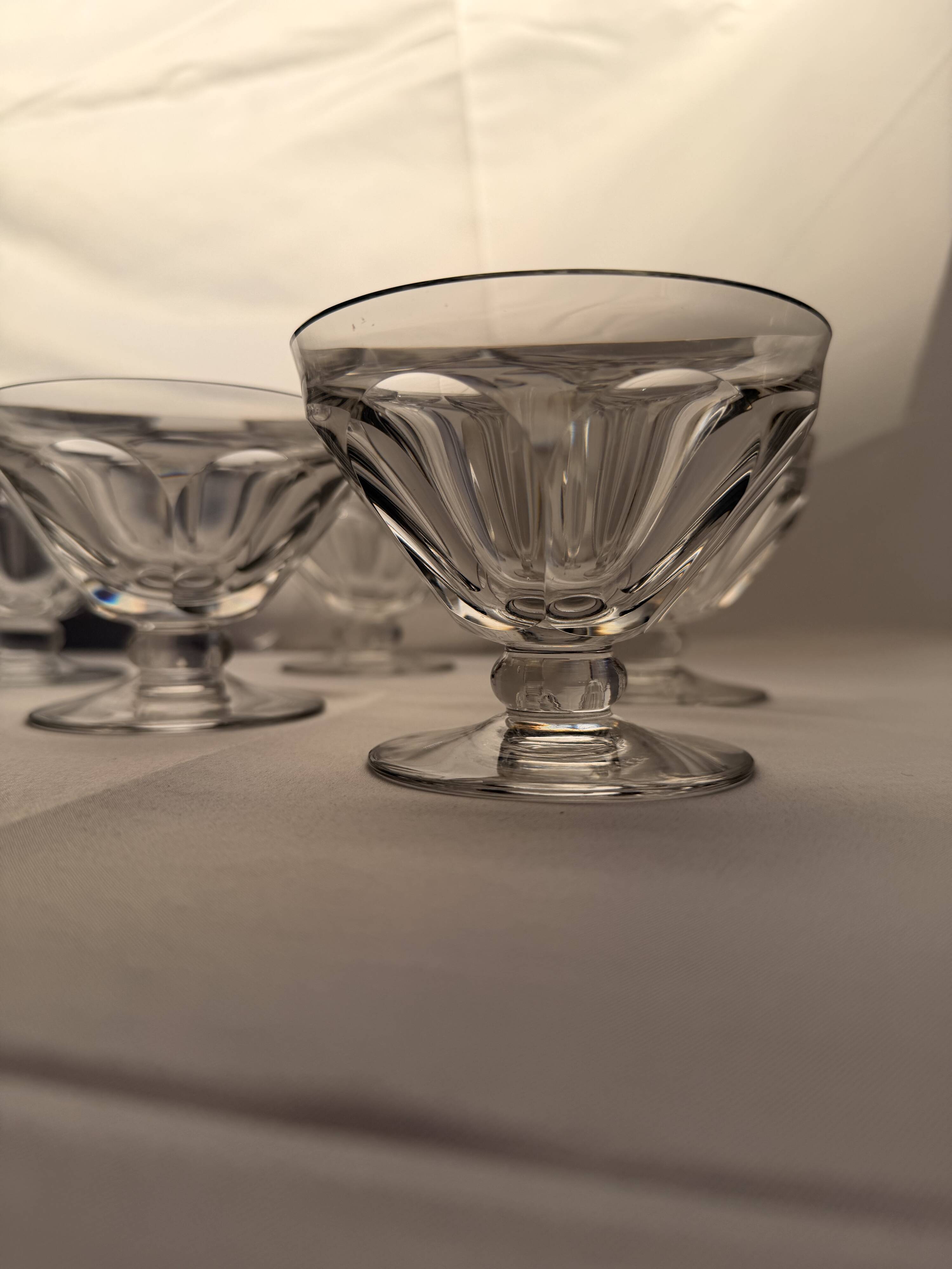 Set of 6 Champagne Glasses Baccarat - Talleyrand Model