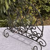 Vintage Magazine Rack - Twisted Wrought Iron Magazine or Vinyl Record Holder