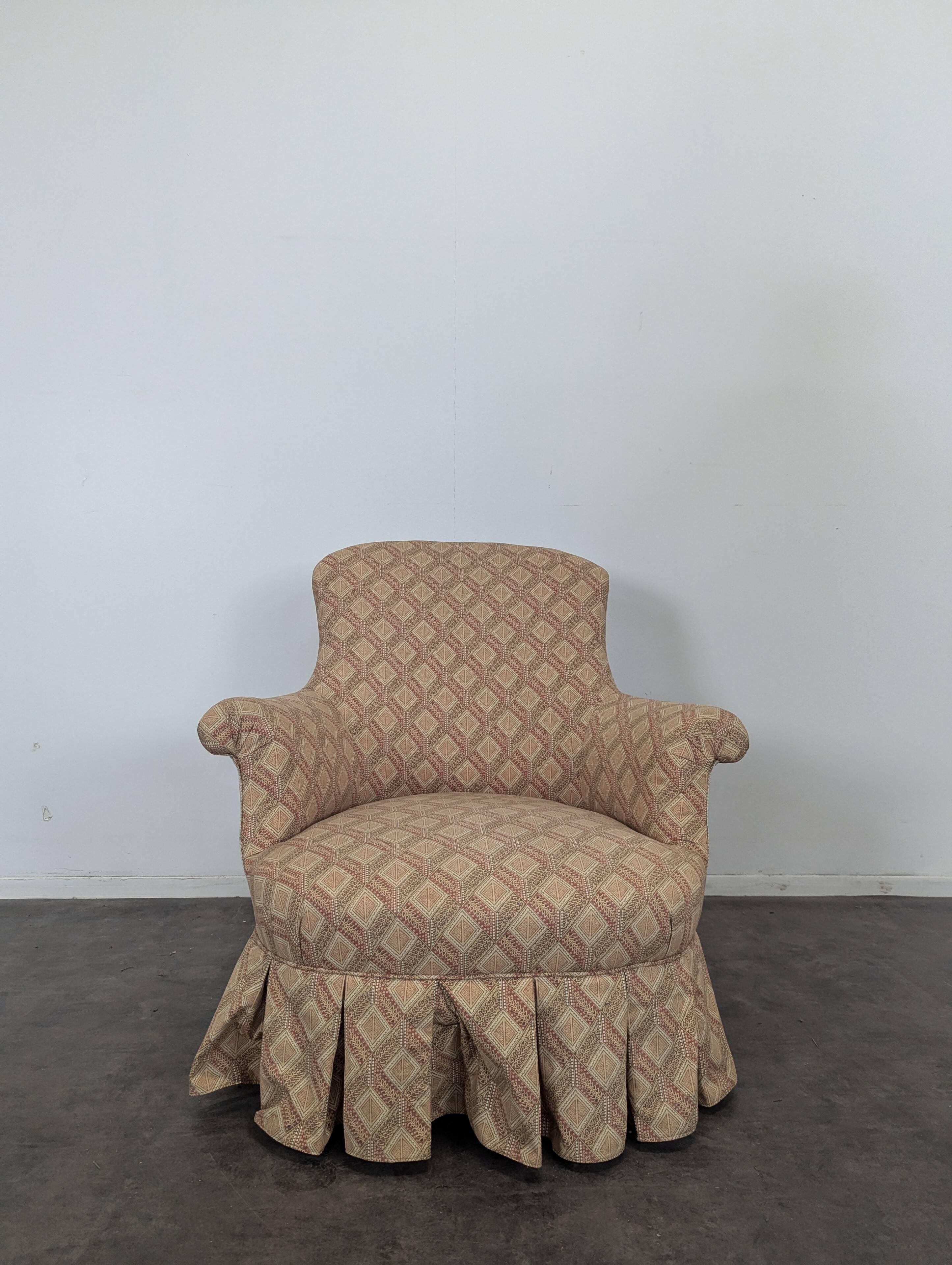 Pair of frog armchairs from the Napoléon III period.