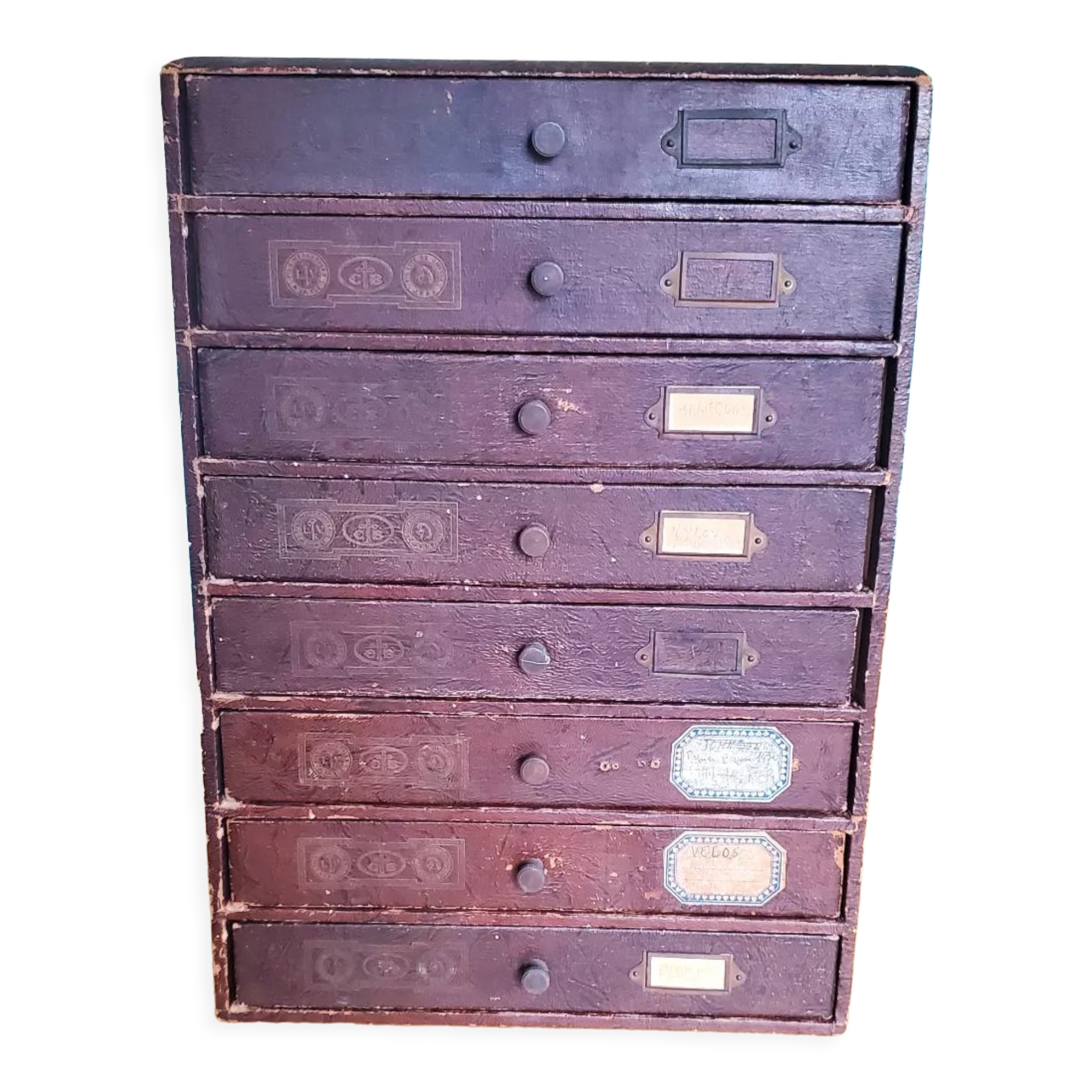 Louis Vuitton haberdashery/wire cupboard chest of drawers 8 drawers