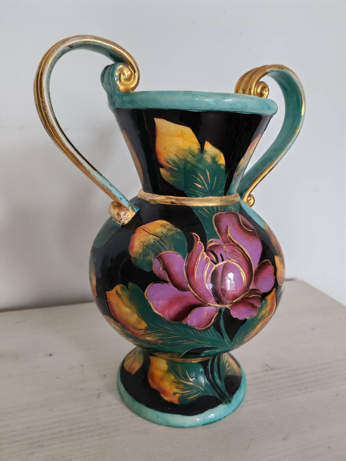 Ceramic vase Vallauris 1960