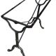 60s Parisian cast iron and marble bistro table