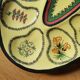 Service with oysters and shellfish in Quimper earthenware