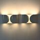 White "Foglio" wall lights by Tobia & Afra Scarpa for Flos, 1960s.