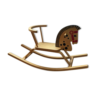 Wooden rocking horse