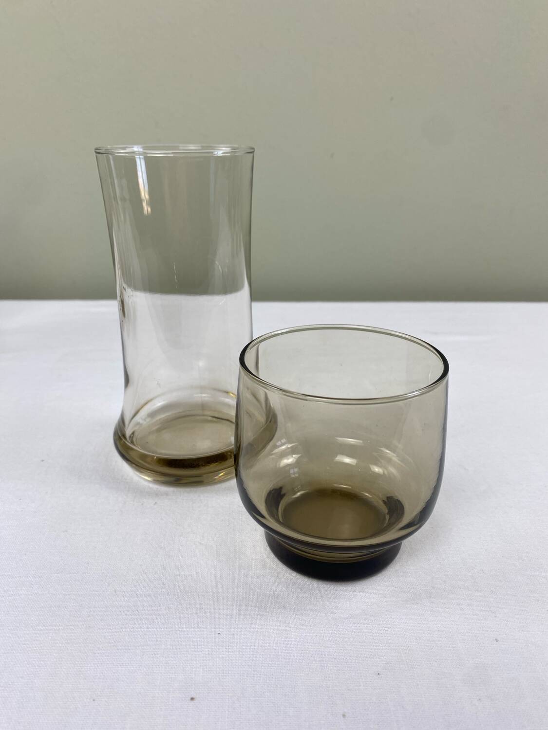 4 smoked mirrored glasses