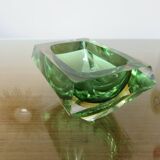 Cendrier en verre Sommerso de Murano par Flavio Poli pour Seguso, 1960