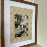 Collage and acrylic frame