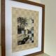 Collage and acrylic frame