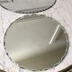 Duo of beveled mirror trays 50s