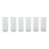 Set of six glasses, Op Art, 1960s, made in Italy