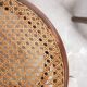 Old wooden cane bistro chair by Fischel editions