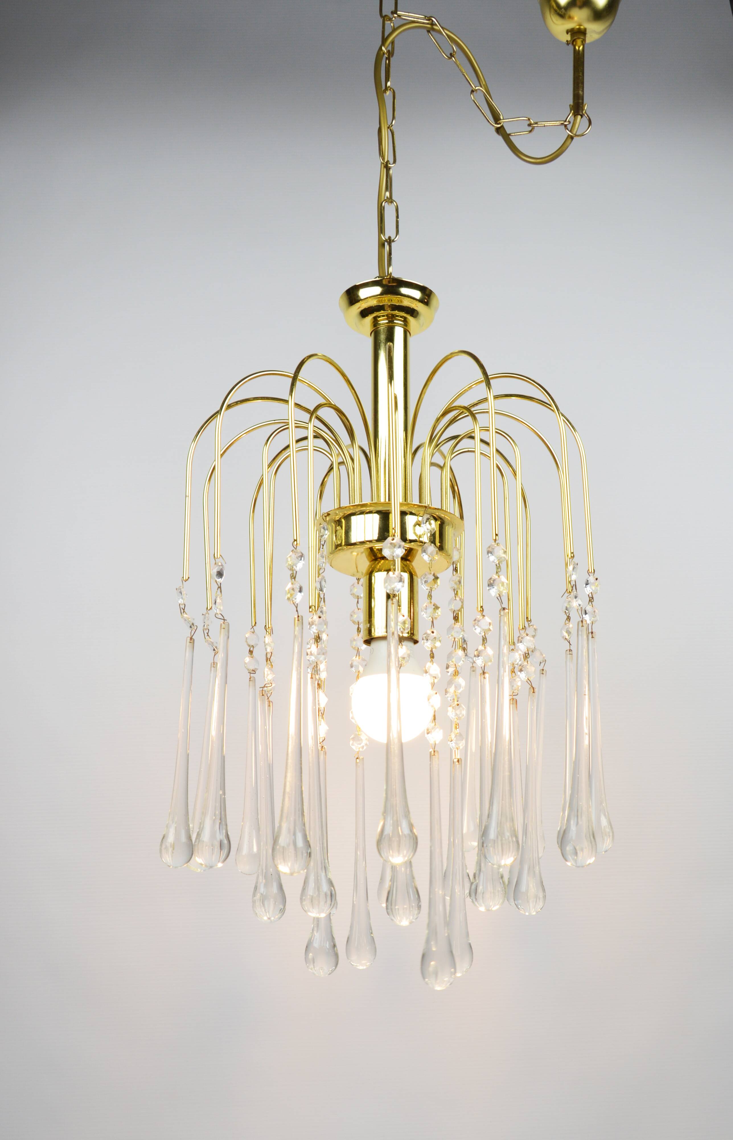 Chandelier by P. Venini, Italy, 1960s