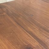 Table Victorienne à manivelle en acajou du XIXème avec 1 allonge