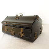 Domed Napoleon III hinged chest by Alphonse Giroux in Paris