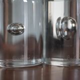 Pair of Murano glass bookends by designer Barbini, modernist bookend.