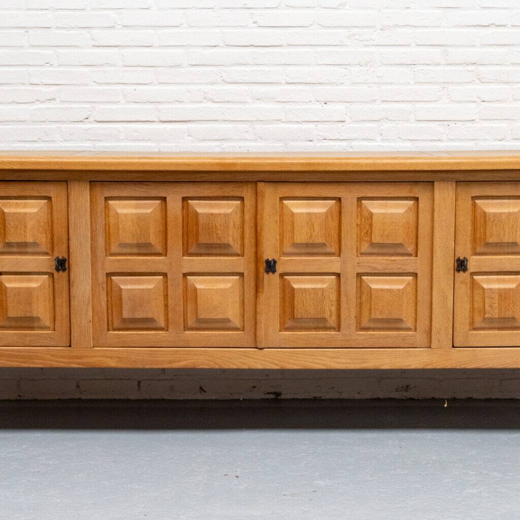 Brutalist French sideboard 1970s