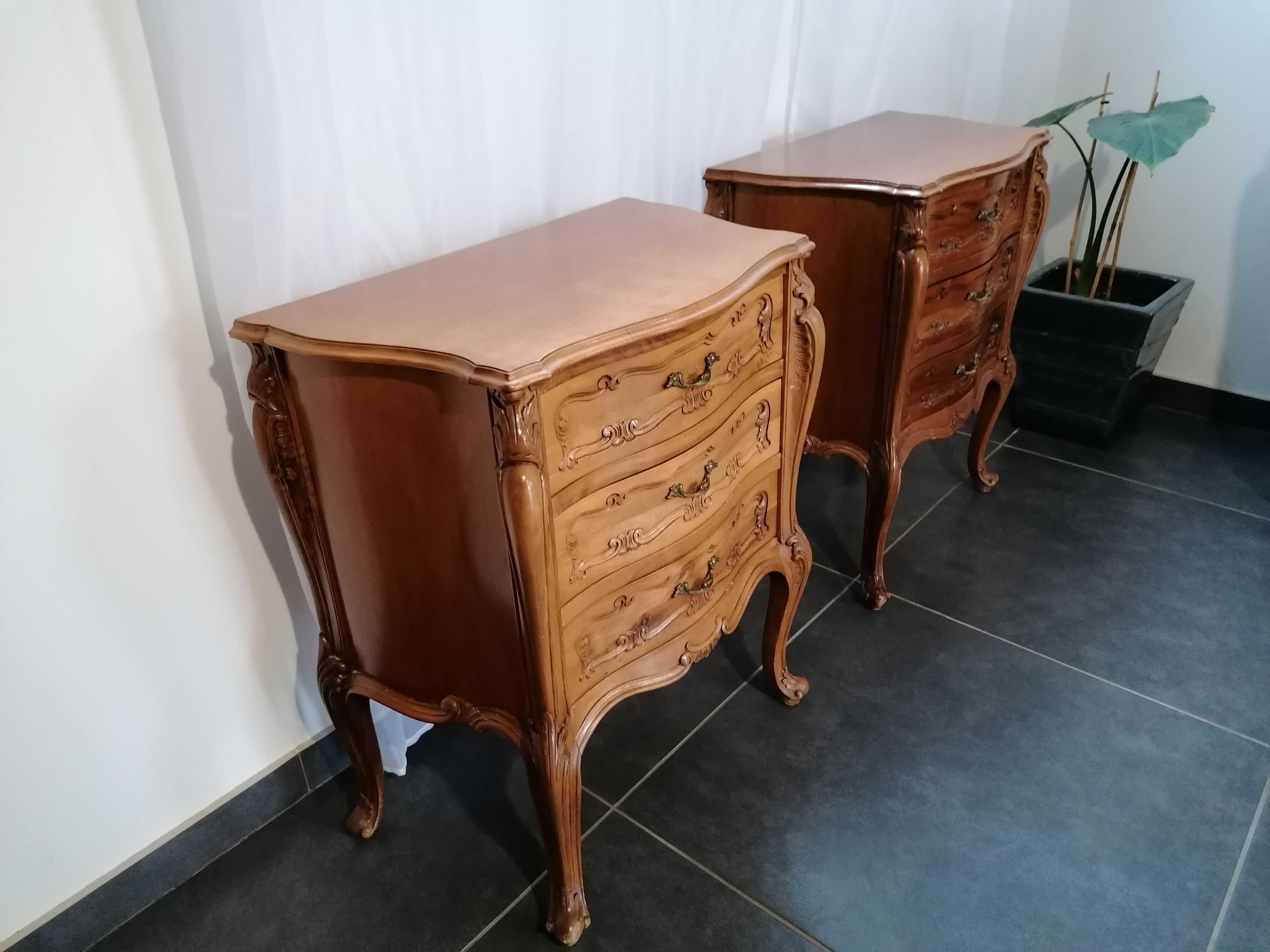 Baroque-style bedside