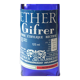 Flacon en verre bleu d'ether