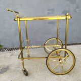Golden brass cart