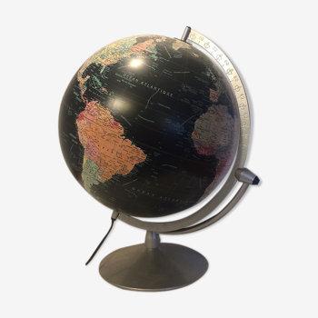 Globe lumineux vintage noir Scanglobe-Danemark