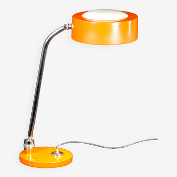 CharlJumo, Modern industrial desk lamp, Original orange color, France