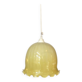 Vintage suspension in striped yellow opaline.