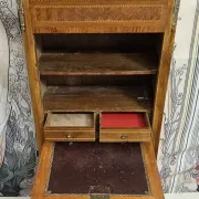 Antique marquetry secretary in Louis XV style – marble top