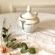 Fine porcelain sugar bowl from sologne france