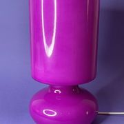 Lampe de table LYKTA violette Vintage IKEA – faite à la main – élégance cla