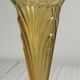 Yellow amber glass vase
