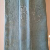 Drap chanvre turquoise