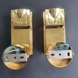 Paire de spots appliques murales loft space age années 70