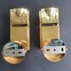 Pair of 1970s loft-style space age wall spotlights