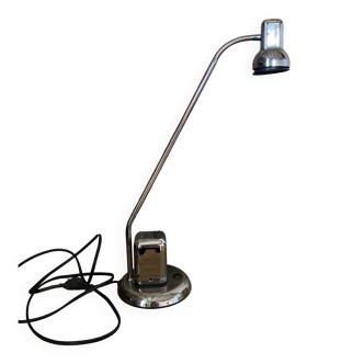 Vintage desk lamp Vrieland Design – chrome metal – 1980