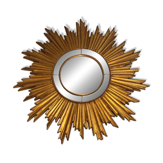 Golden resin sun mirror