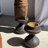 Pawn Brown - Stool, side table in the shape of a brown pawn.
