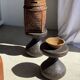 Pawn Brown - Stool, side table in the shape of a brown pawn.