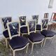 Set of 6 Louis XVI dining chairs
