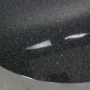 Mid-century  granite stone round coffee table, 1970's italy