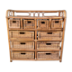 Rattan storage cabinet