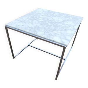 table basse marbre blanc