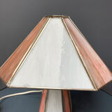 Lampe de table en pâte de verre opalescente et cloisonnée