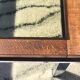 Vintage rectangular coffee table 1970 chrome, wood & smoked glass